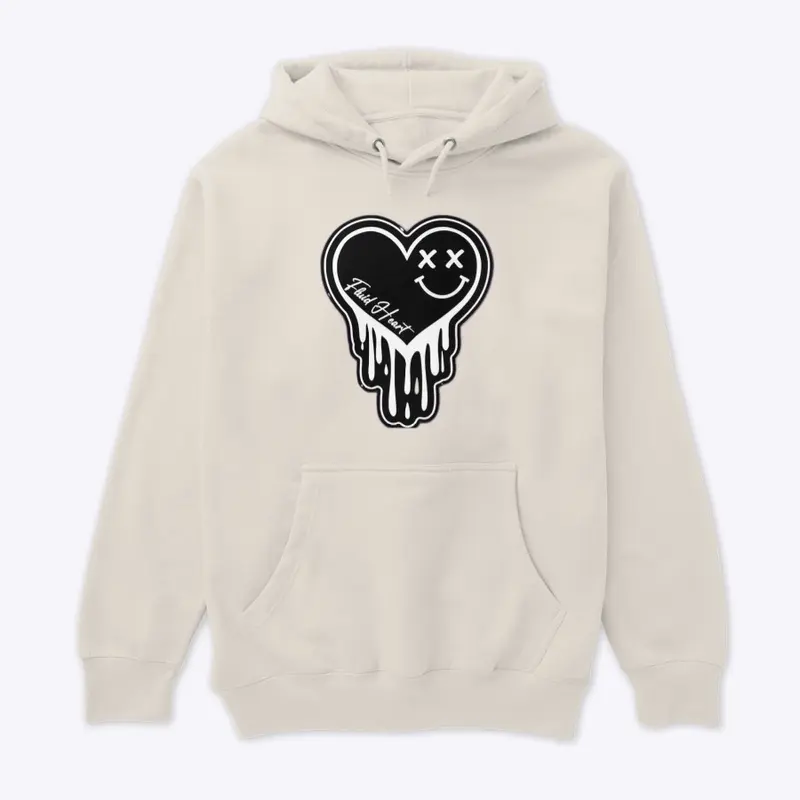 Fluid heart hoodie 